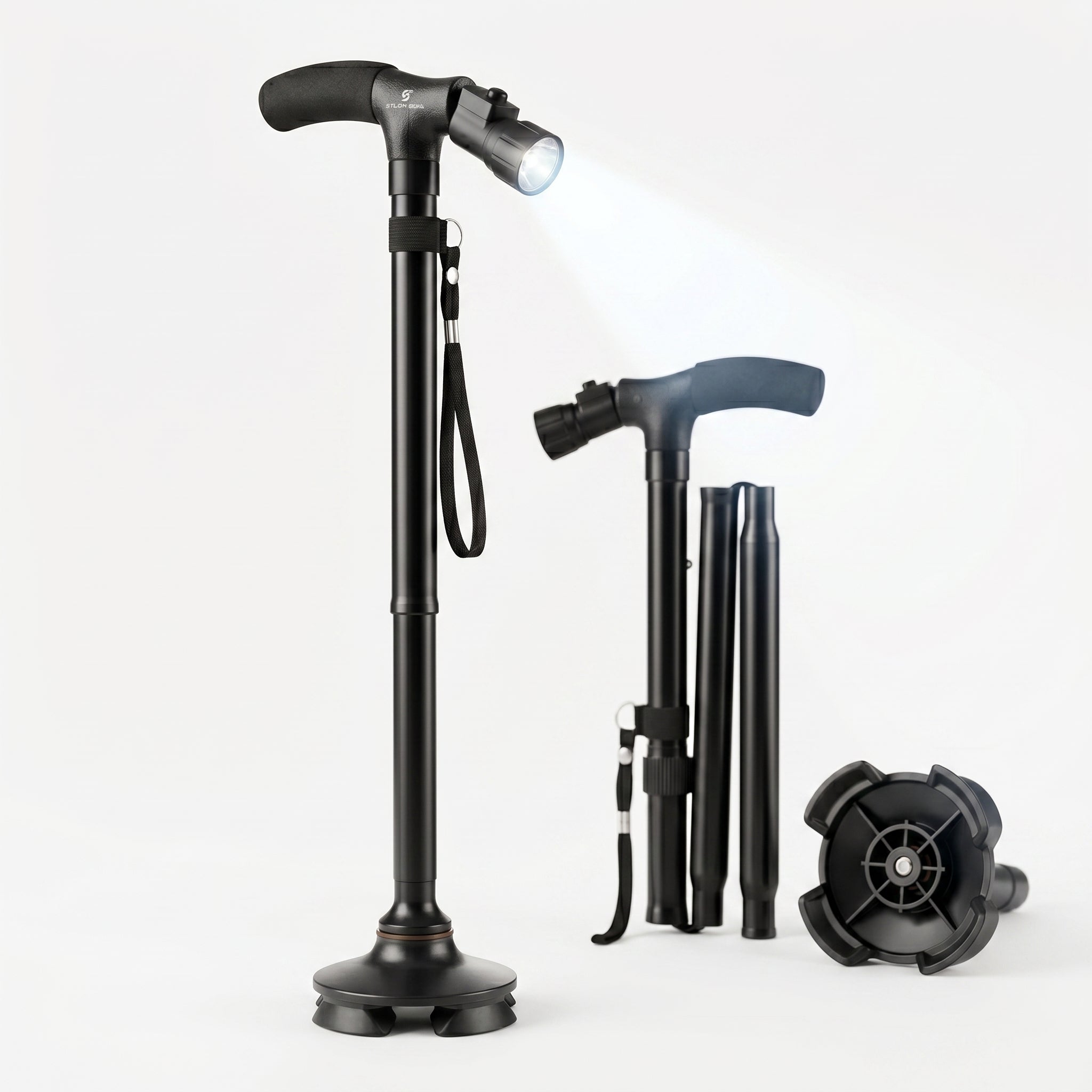 Bastón Plegable con luz LED